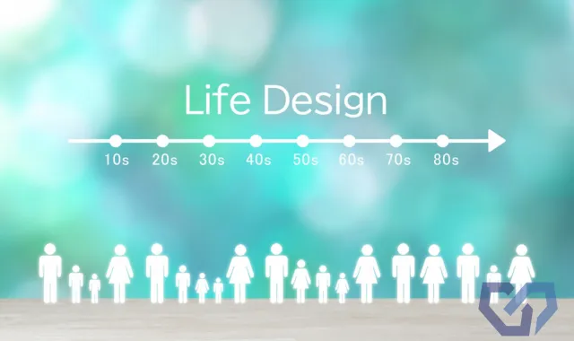 ライフデザインの文字