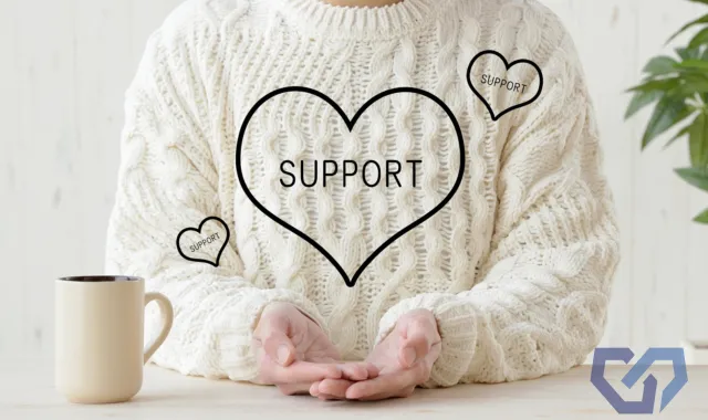 サポートの文字