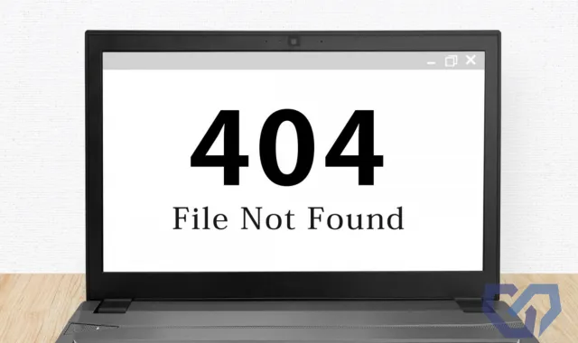「404 File Not Found」の文字が浮かんだ画面