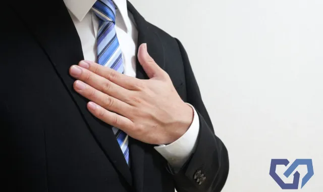 自信を持つ男性