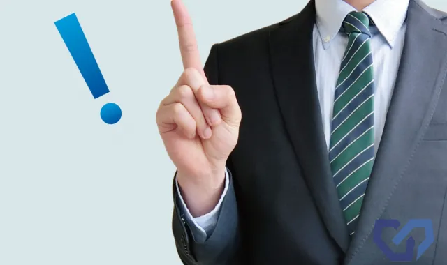 人差し指をたてる専門家